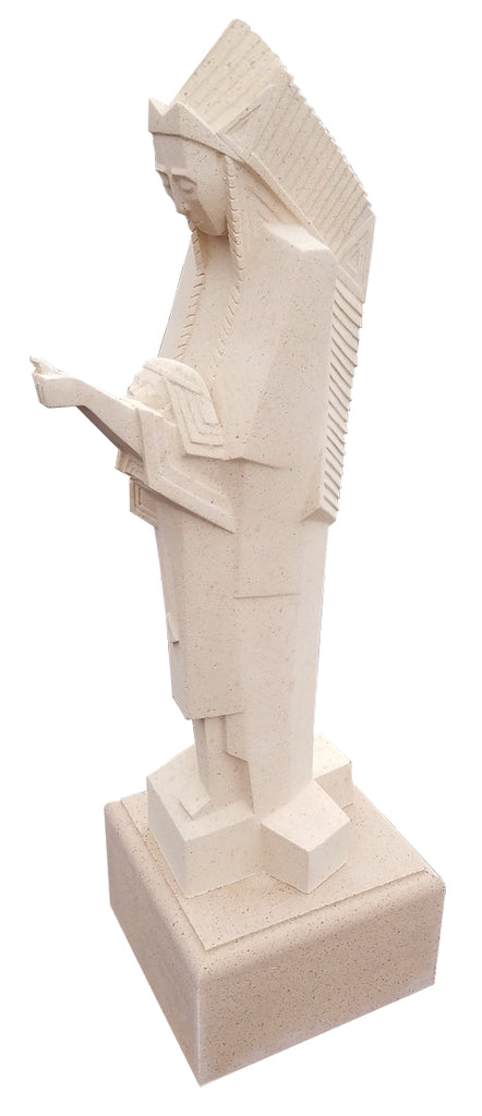 Frank Lloyd Wright 36'' Nakomis Indian Statue - BN-NAKOMIS-36 with Pedestal - Oak Park Home & Hardware