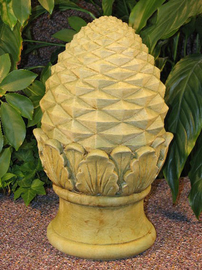 Pineapple Cast Stone Finial Large - Oak Park Home & Hardware