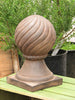 Spiral Ball Cast Stone Finial - Oak Park Home & Hardware
