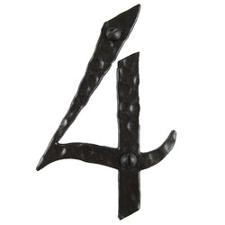 4 Inch Iron Numbers in 2 Finishes