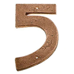 Cast Copper Numbers in the Craftsman Style