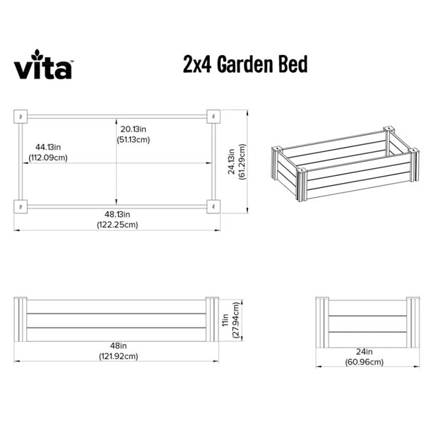 VT17124 CLASSIC 2 x 4 x 11 Garden Bed