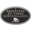 10609 Surveillance Camera Oval Wall or Lawn Statement Plaque