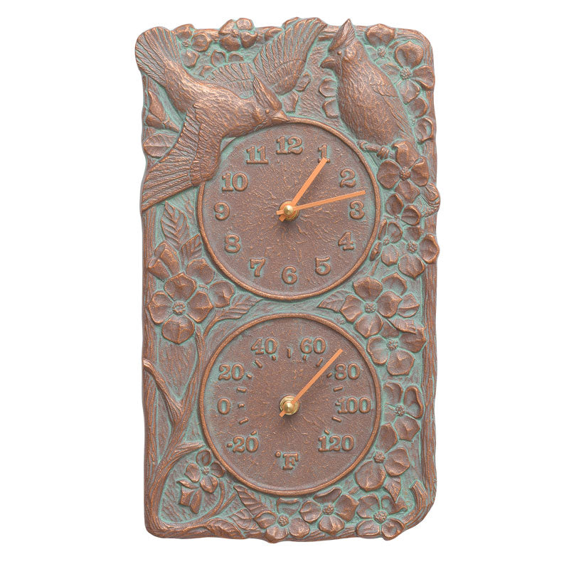 01275 KO Cardinal Indoor Outdoor Wall Clock and Thermometer - Oak Park Home & Hardware