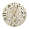 01799 KO Fossil Sumac 14 Inch Indoor Outdoor Wall Clock and Thermometer - Oak Park Home & Hardware