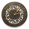 01834 Ivy 12 Inch Indoor Outdoor Wall Clock - French Bronze - Oak Park Home & Hardware