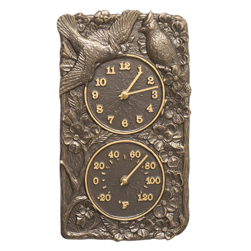 01949 KO Cardinal Indoor Outdoor Wall Clock and Thermometer - Oak Park Home & Hardware