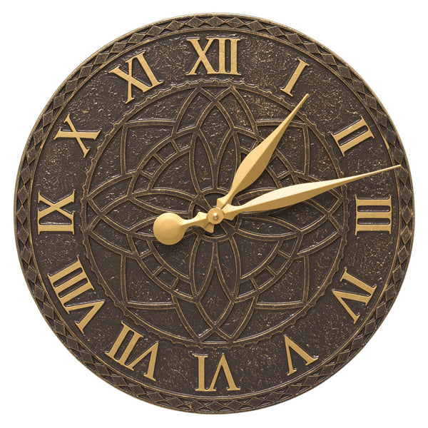 02168 Artisan 16 Inch Indoor Outdoor Wall Clock - French Bronze - Oak Park Home & Hardware