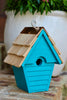 082L Wren-in-the-wind Bird House - Teal - Oak Park Home & Hardware