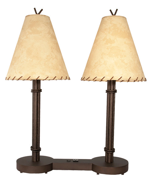 1017-2 Hospitality Table Lamp - STICKS - DOUBLE - Oak Park Home & Hardware