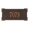 1021 Roanoke Standard Wall Address Plaque - 1 Line - Oak Park Home & Hardware