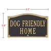 10372 Dog Friendly Home Sign - Wall or Lawn Mount - Oak Park Home & Hardware