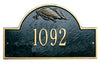 1092 Flag Arch Standard Wall Address Plaque - 1 Line - Oak Park Home & Hardware
