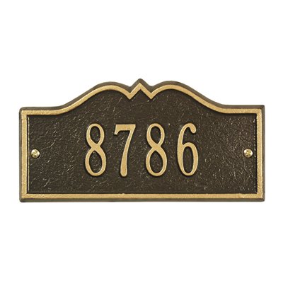 1182 Hillsboro Petite Wall Address Plaque - 1 Line - Oak Park Home & Hardware
