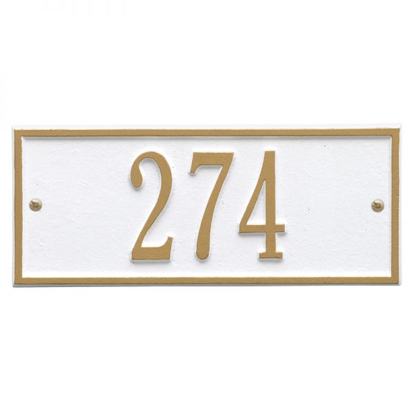 1230 Hartford Mini Wall Address Plaque - 1 Line - Oak Park Home & Hardware