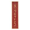 1238 Delaware Vertical Wall Address Plaque - 1 Line - Oak Park Home & Hardware