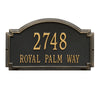 1295 Williamsburg Estate Wall Address Plaque - 2 Line - Oak Park Home & Hardware