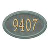 1298 Concord Oval Standard Wall Address Plaque - 1 Line - Oak Park Home & Hardware