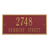 1321 Hartford Standard Wall Address Plaque - 2 Line - Oak Park Home & Hardware
