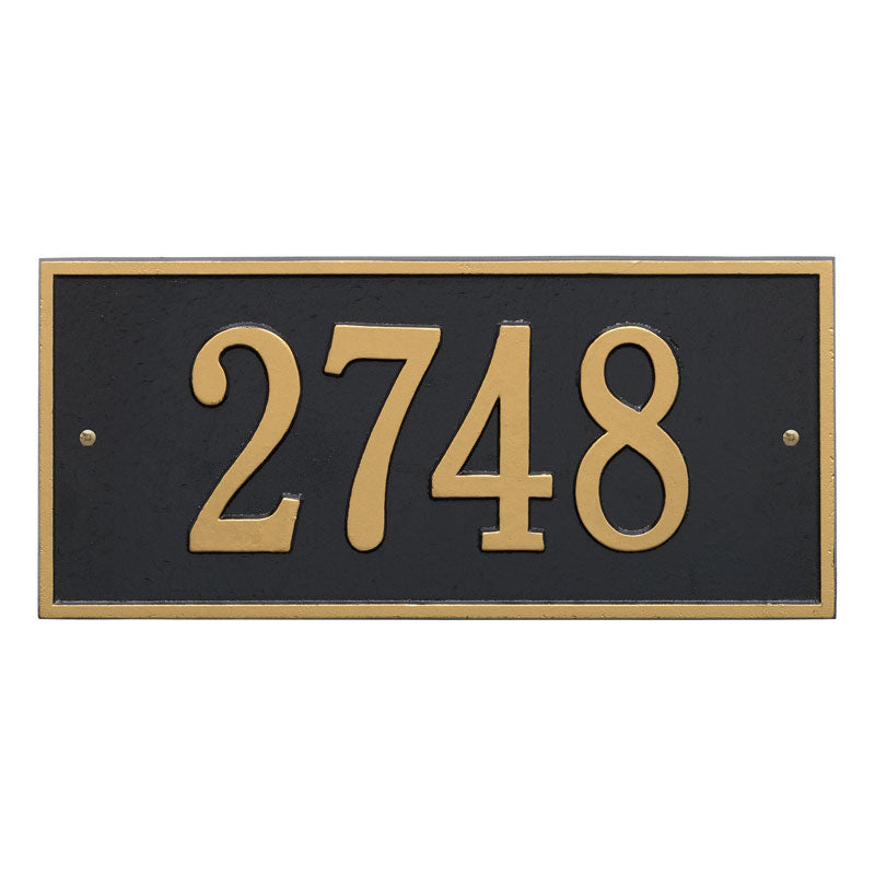 1322 Hartford Standard Wall Address Plaque - 1 Line - Oak Park Home & Hardware