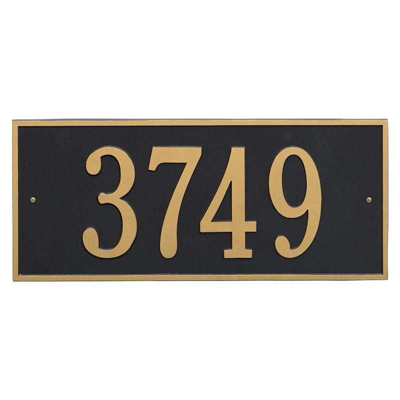 1326 Hartford Estate Wall Address Plaque - 1 Line - Oak Park Home & Hardware