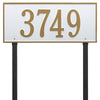 1328 Hartford Estate Lawn Address Plaque - 1 Line - Oak Park Home & Hardware