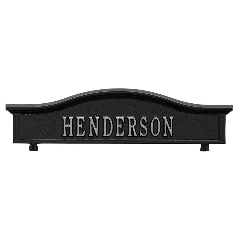 1416BS Personalized Two Sided Topper - Black/Silver - Oak Park Home & Hardware