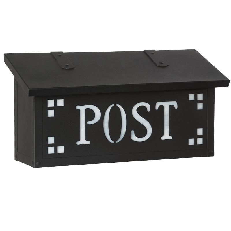 AF-22-Post Pasadena Horiz Mailbox - Post - Oak Park Home & Hardware