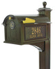 16237 Balmoral Mailbox Side Plaques - Monogram and Post Package - Bronze - Oak Park Home & Hardware