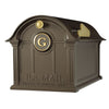 16505 Balmoral Mailbox with Monogram Package - Bronze/Gold - Oak Park Home & Hardware