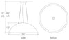 17380-36-DI-OA-04 36 Inch Cirrus Pendant - LED - Oak Park Home & Hardware