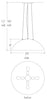 17381-24-DI-CO-10 24 Inch Cirrus Pendant - for LED retrofit - Oak Park Home & Hardware