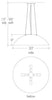 17381-30-DI-CO-10 30 Inch Cirrus Pendant - for LED retrofit - Oak Park Home & Hardware