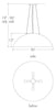 17381-36-DI-CO-10 36 Inch Cirrus Pendant - for LED retrofit - Oak Park Home & Hardware