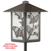 1742-GL3-BF LED Butterfly Lantern with Post Mount - Oak Park Home & Hardware