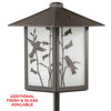 1742-GL3-HB LED Hummingbird Lantern with Post Mount - Oak Park Home & Hardware