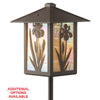 1742-GL3-IR LED Iris Lantern with Post Mount - Oak Park Home & Hardware