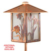1742-GL3-LY LED Lily Lantern with Post Mount - Oak Park Home & Hardware
