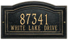 1767 Arbor Extra Grande Wall Address Plaque - 2 Line - Oak Park Home & Hardware