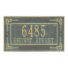 1906 Key Corner Standard Wall Address Plaque - 2 Line - Oak Park Home & Hardware