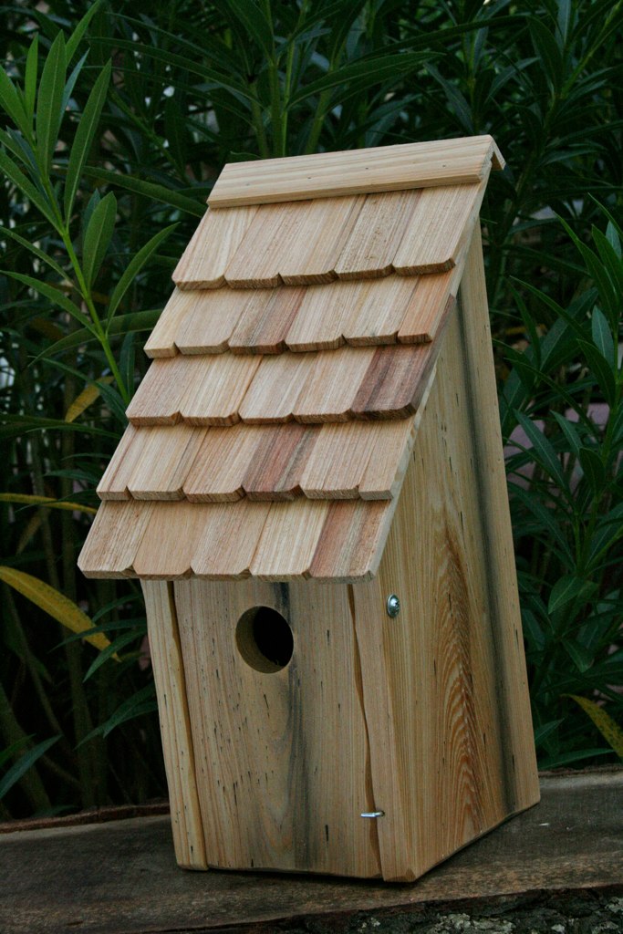 192C Bluebird Bunkhouse Bird House - Natural - Oak Park Home & Hardware