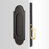 2044 Emtek Brass Pocket Door #8 Mortise Lock - Passage - Oak Park Home & Hardware