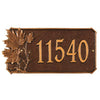 2093 Maple Leaf Standard Wall Address Plaque - 1 Line - Oak Park Home & Hardware