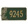 2097 Pine Cone Standard Wall Address Plaque - 1 Line - Oak Park Home & Hardware