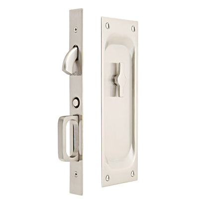 2105 Emtek Brass Pocket Door Mortise Lock - Privacy - Oak Park Home & Hardware
