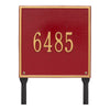 2113 Square Standard Lawn Address Plaque - 1 Line - Oak Park Home & Hardware