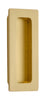 220304 Modern Rectangular Brass 4 Inch Flush Pull - Oak Park Home & Hardware