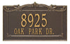2865 Sheridan Grande Wall Address Plaque - 2 Line - Oak Park Home & Hardware