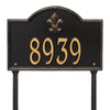 2859 Bayou Vista Standard Lawn Address Plaque - 1 Line - Oak Park Home & Hardware