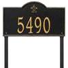 2861 Bayou Vista Estate Lawn Address Plaque - 1 Line - Oak Park Home & Hardware